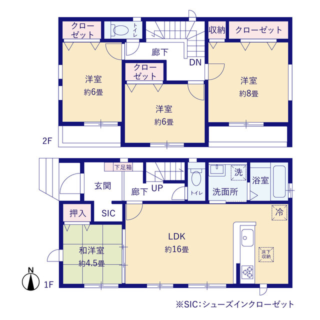 グラファーレ4359三浦市初声町下宮田２期８棟の見取り図