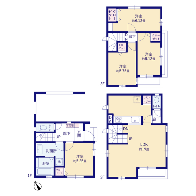 グラファーレ4359川崎市子母口１棟の見取り図
