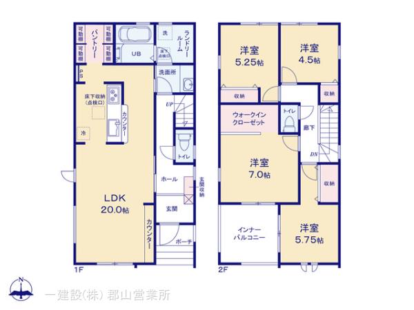 リーブルガーデン町東２丁目第２の見取り図