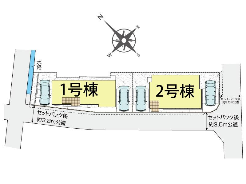 ブルーミングガーデン岡山市北区撫川３期２棟の見取り図