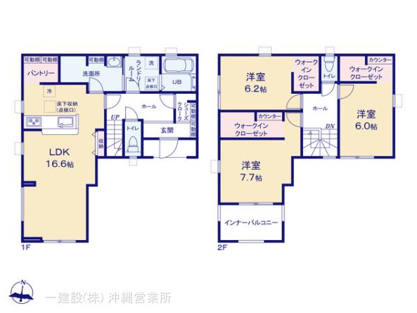 リーブルガーデン南城市つきしろ第３の見取り図