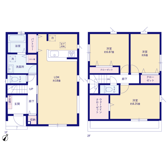 グラファーレ4313相模原市光が丘４期２棟の見取り図