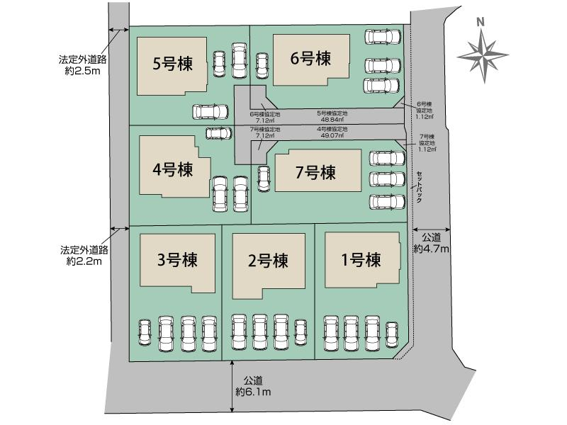 ブルーミングガーデン福岡市西区今宿上ノ原７棟の見取り図