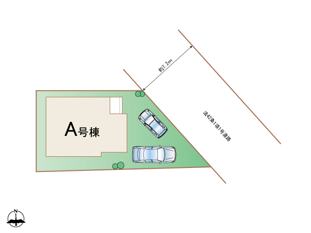 ハートフルタウン藤浪一丁目35番の見取り図