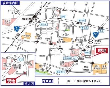 グラファーレ4360岡山市泉田２期１棟の見取り図