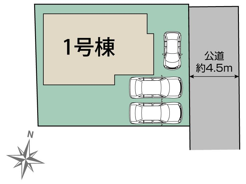 ブルーミングガーデン平塚市ふじみ野２丁目１棟の見取り図