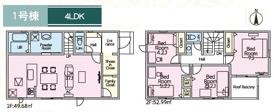 １号棟　間取り図
