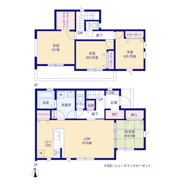 グラファーレ4373千葉市千城台北２期２棟の見取り図