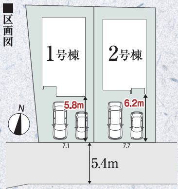 リナージュネクスジー川西緑が丘１丁目　第１期の見取り図