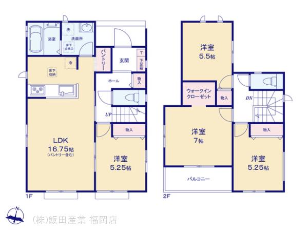 ハートフルタウン南区警弥郷1丁目9番の見取り図