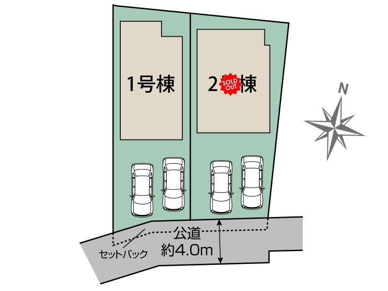 ブルーミングガーデン八千代市大和田２棟の見取り図