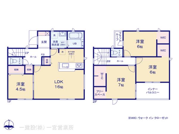 リーブルガーデン一宮市時之島第７の見取り図