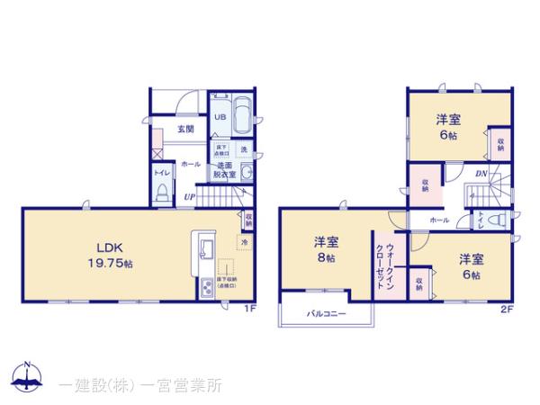 リーブルガーデン一宮市時之島第７の見取り図