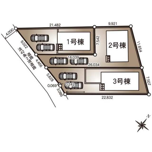 クレイドルガーデン古河市諸川 第9の見取り図