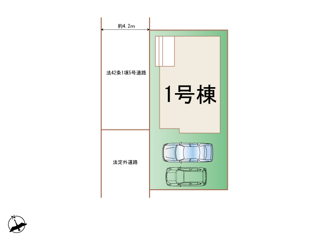 ハートフルタウン川越市石原町2丁目44番の見取り図