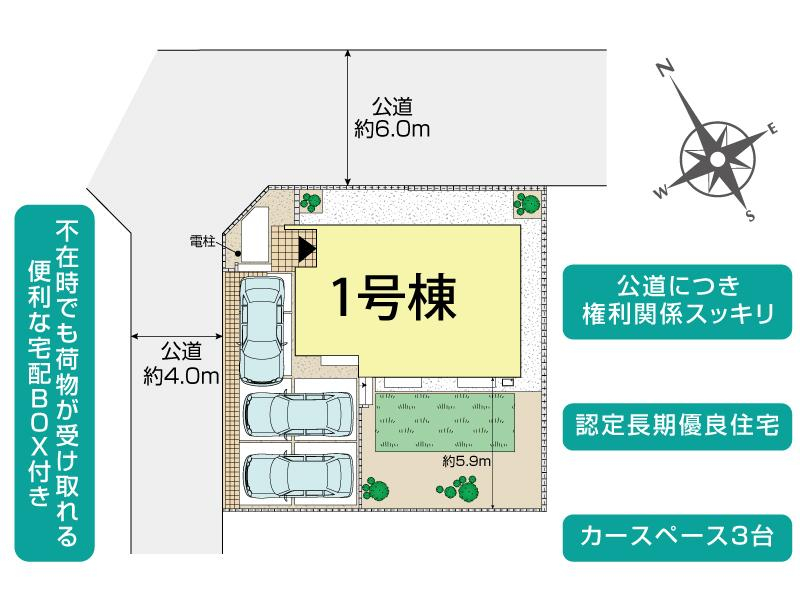 ブルーミングガーデン横須賀市鴨居３丁目５期１棟の見取り図