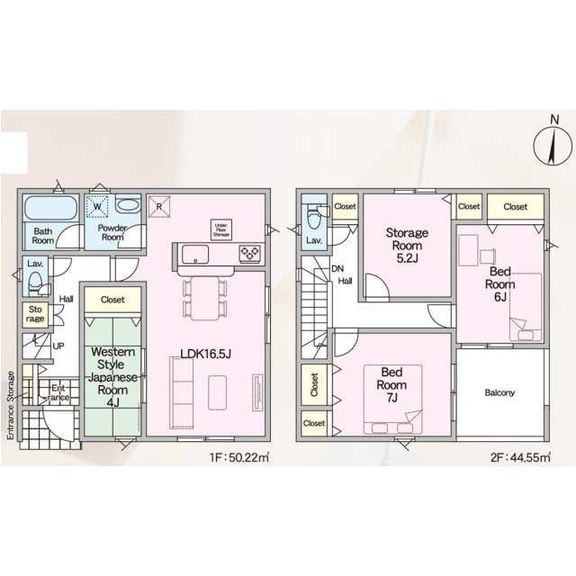 クレイドルガーデン我孫子市我孫子 第6の見取り図