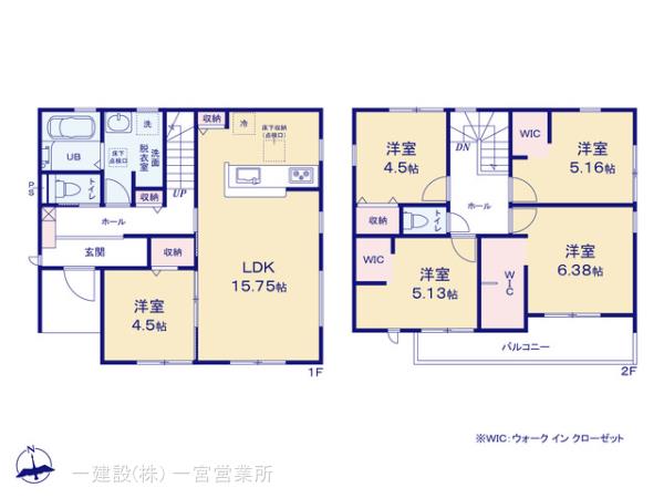 リーブルガーデン羽島市正木町新井第２の見取り図