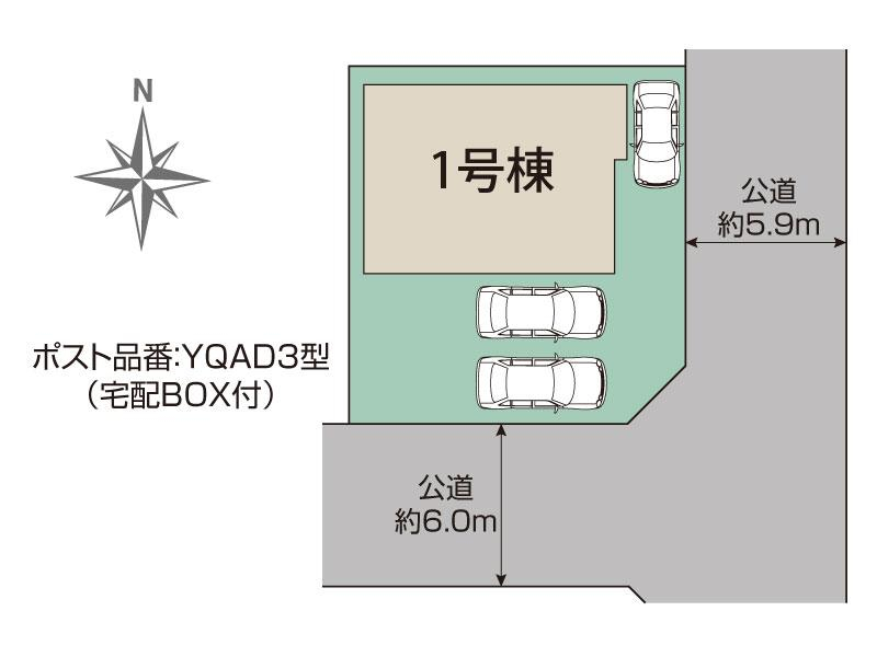 ブルーミングガーデン一宮市三条２期１棟の見取り図