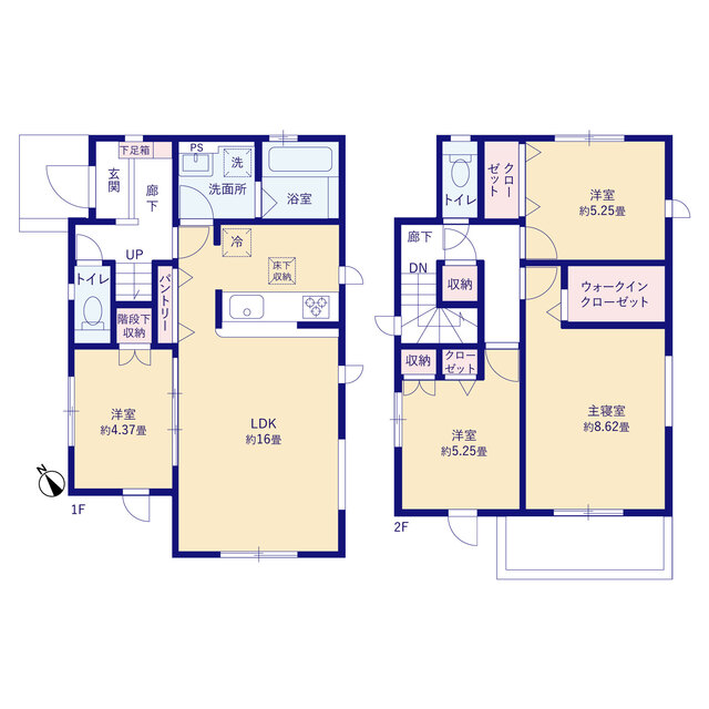 グラファーレ4394太宰府市朱雀２期１棟の見取り図