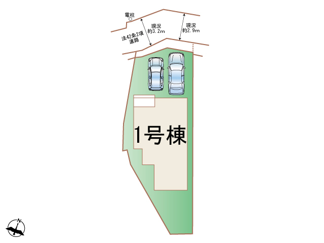 ハートフルタウン大阪淀川区野中南1丁目33番の見取り図