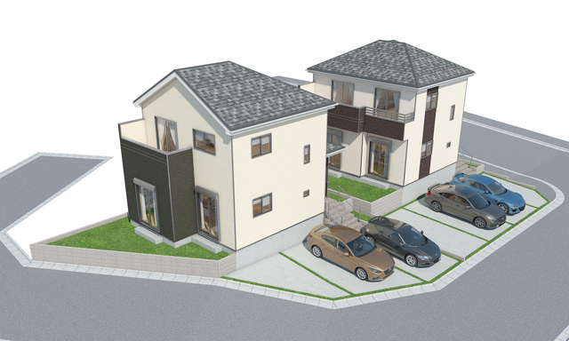 完成予想図です。周辺環境充実の好立地☆
広々並列2〜3台駐車可能！生活しやすい内装をご用意しております。
是非お問い合わせください。