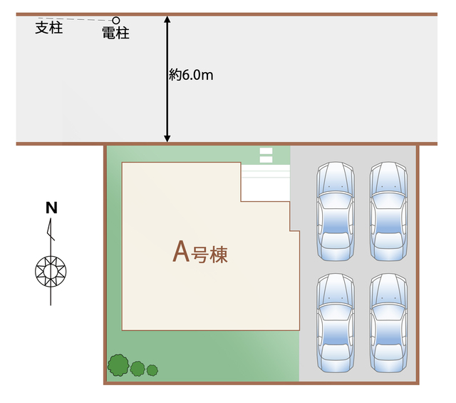 ハートフルタウン竹林町163番の見取り図