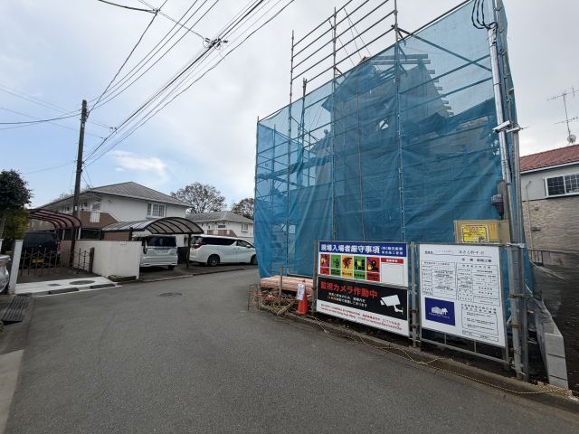 分譲地北東側からの様子です。