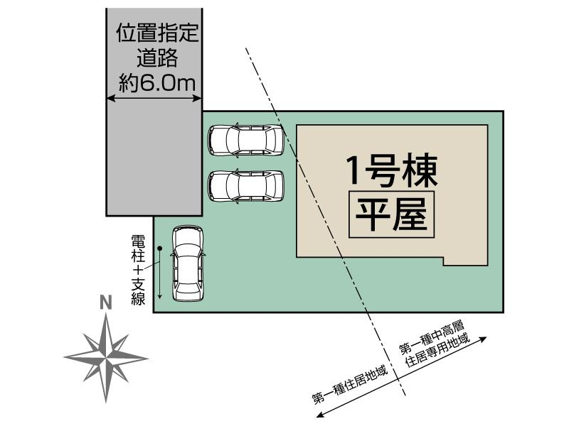 行田市谷郷1棟 区画図