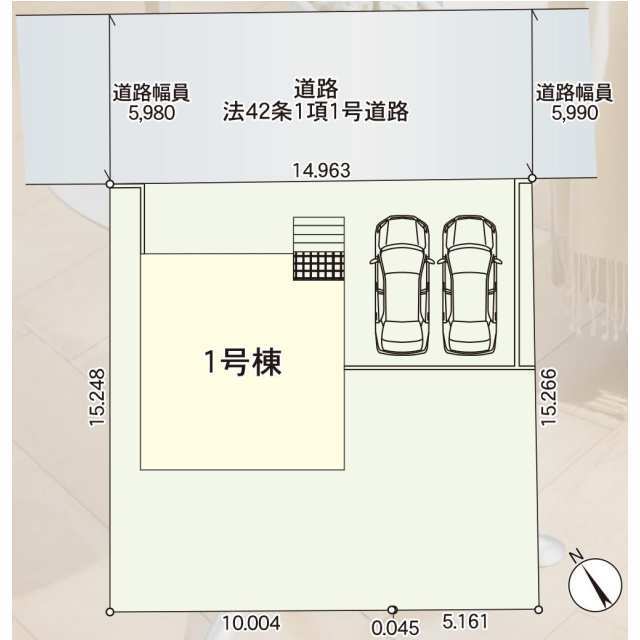 クレイドルガーデン水戸市笠原町 第6の見取り図