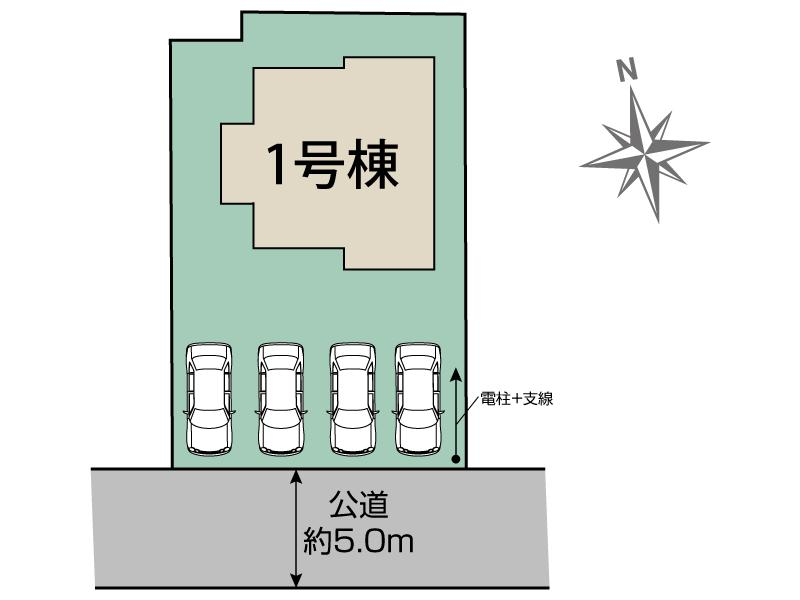 磐田市小島1棟 区画図