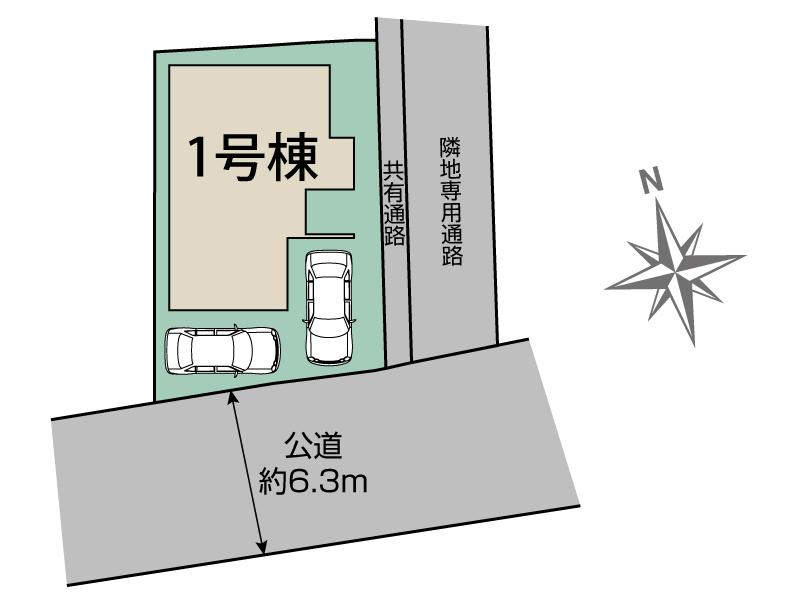 熊本市西区田崎1丁目1棟 区画図