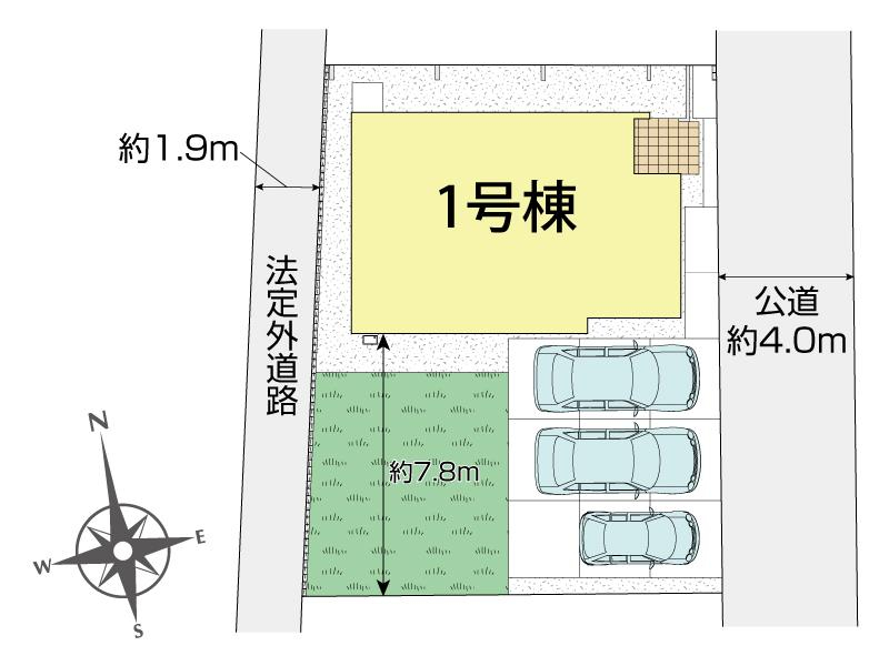 ブルーミングガーデン倉敷市浜ノ茶屋町１丁目１棟の見取り図