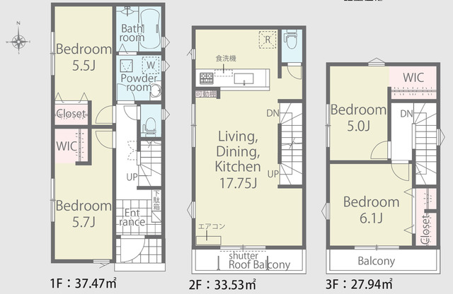 リナージュ葛飾新宿１丁目　第１期の見取り図