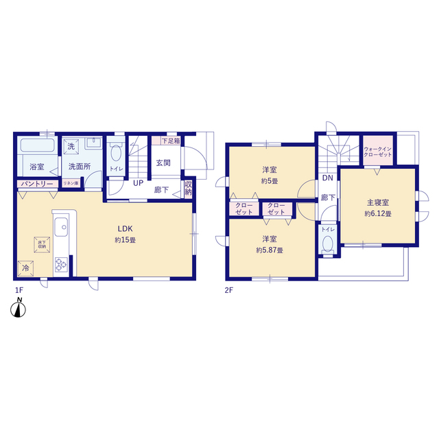 グラファーレ4394福岡市樋井川４期２棟の見取り図