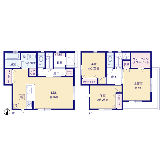 グラファーレ4394福岡市若宮４期１棟の見取り図