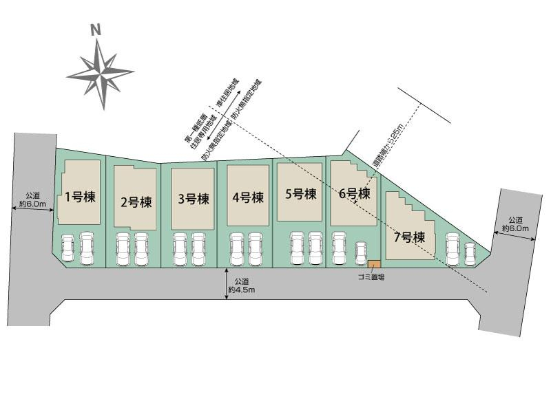 ブルーミングガーデン所沢市東狭山ケ丘３丁目７棟の見取り図