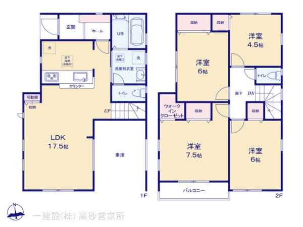 リーブルガーデン江戸川５丁目２期の見取り図