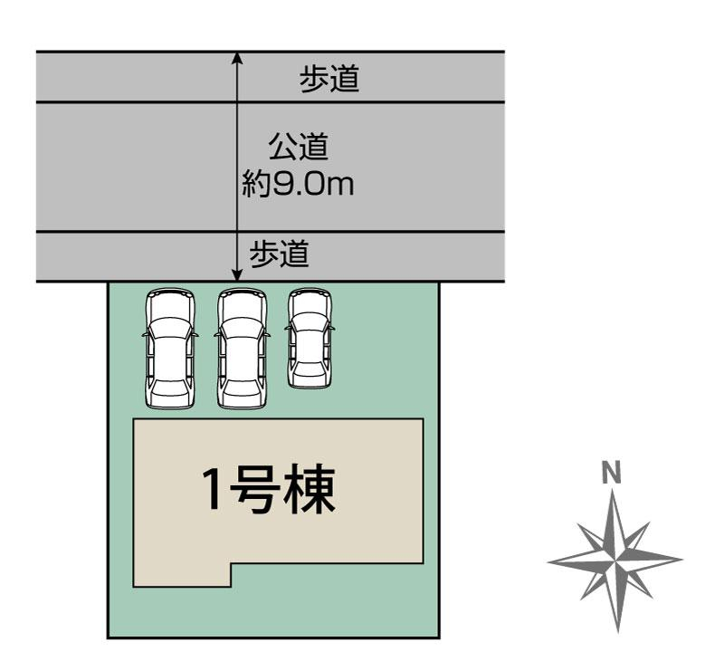ブルーミングガーデン八千代市高津１棟の見取り図