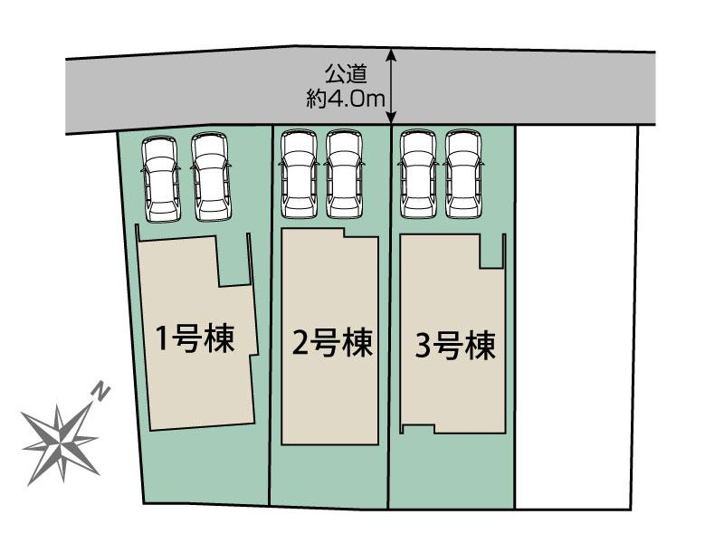 千葉市稲毛区宮野木町4棟 区画図