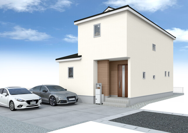 外観完成予想パース
※ＣＧイメージにつき実際と異なる場合がございます。