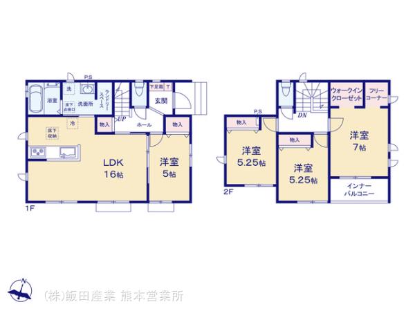 ハートフルタウン東区桜木1丁目20番の見取り図