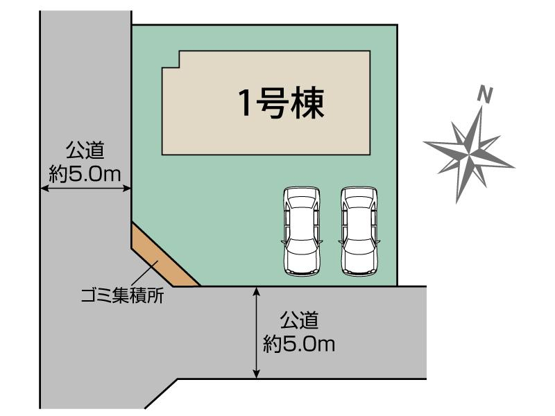 ブルーミングガーデン鳩山町松ヶ丘１丁目２期１棟の見取り図