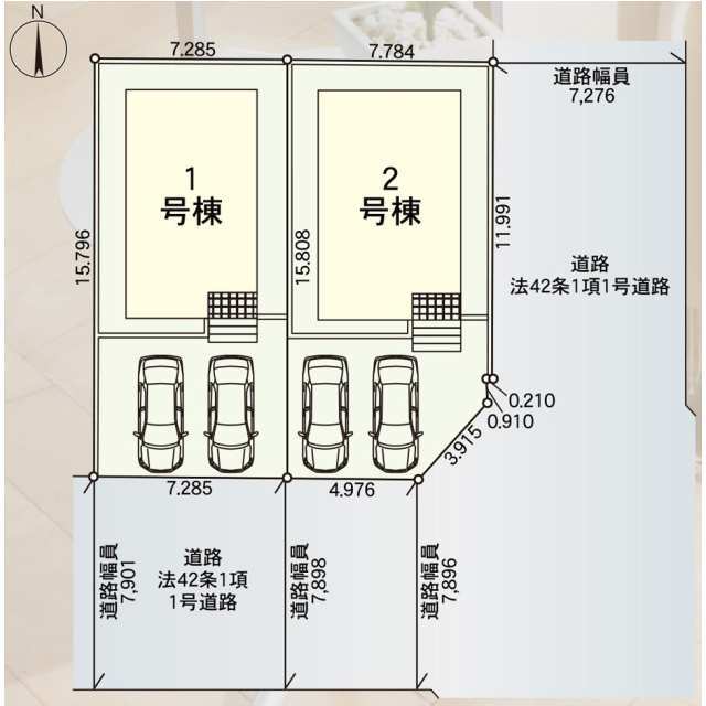 クレイドルガーデン仙台市若林区沖野 第10の見取り図