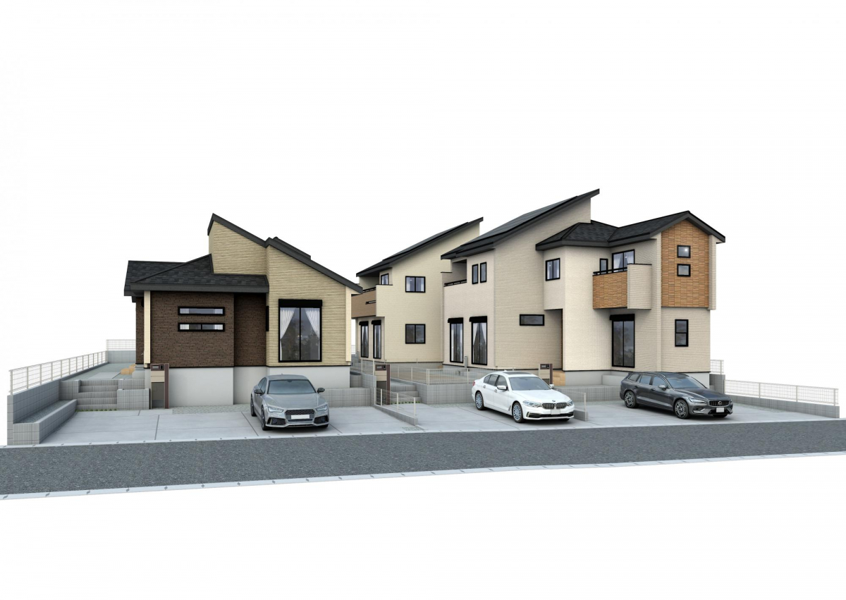 完成予想図（外観）※イメージ図の為、実際と異なる場合がございます。 