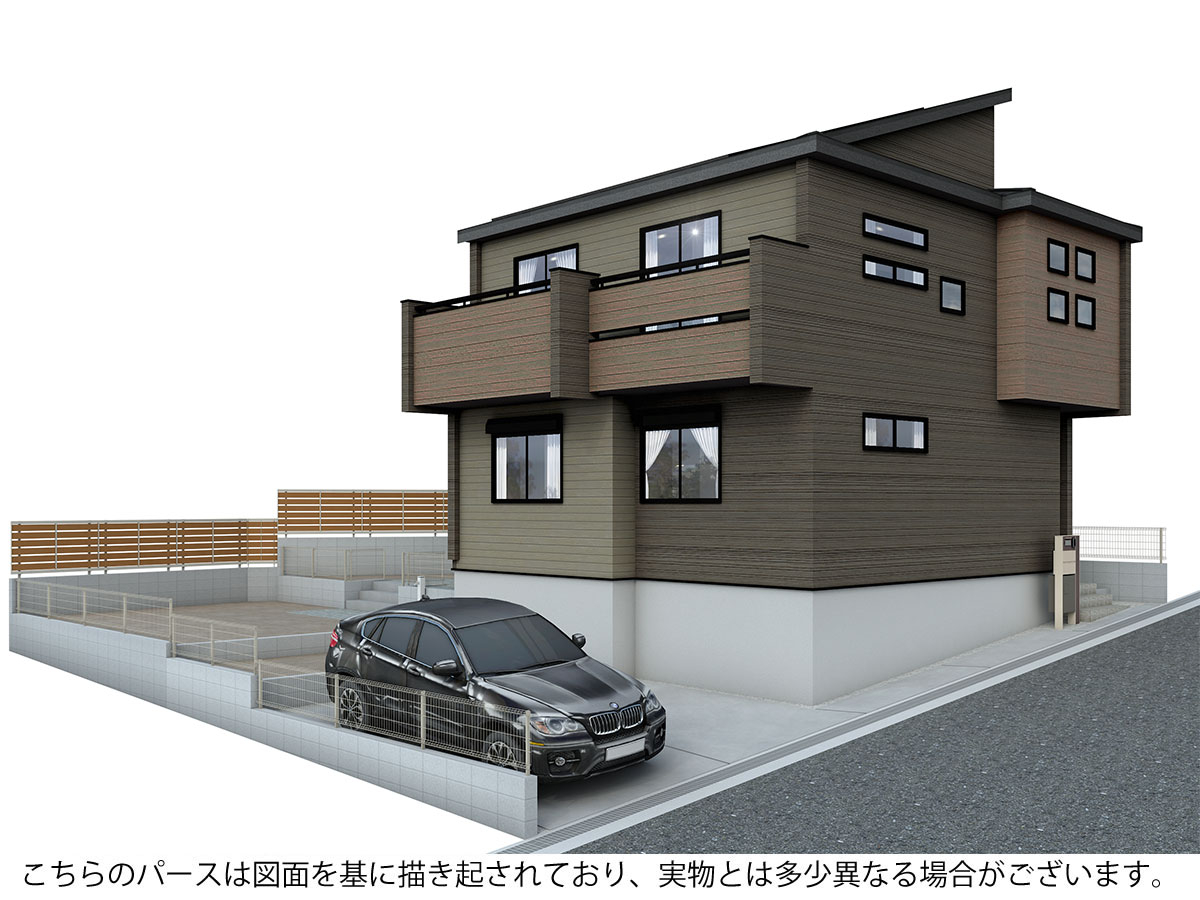 外観完成予想パース 