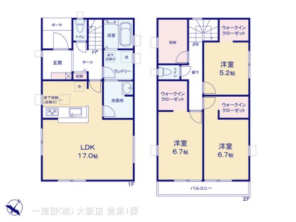 リーブルガーデン北区緑町２期の見取り図