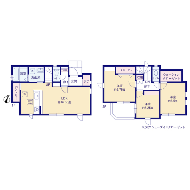 グラファーレ4367富士見市関沢１５期２棟の見取り図