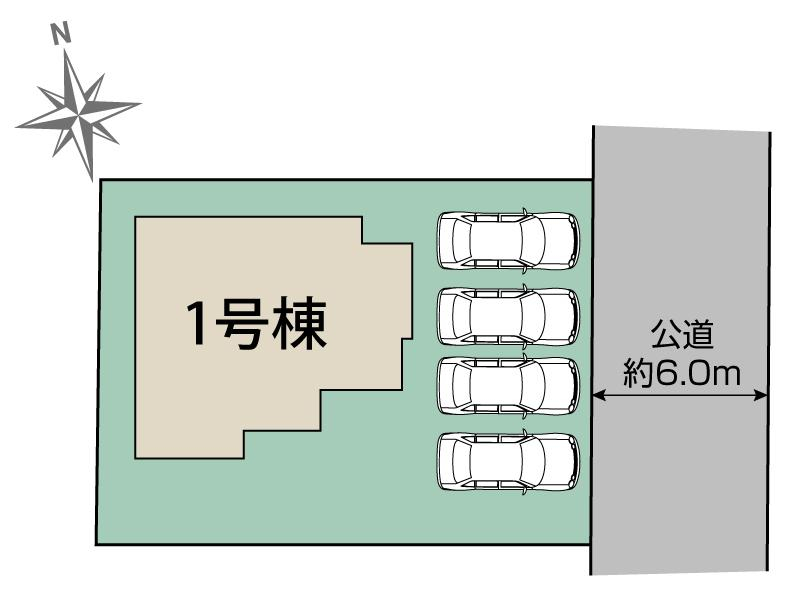 壬生町緑町4丁目1棟 区画図