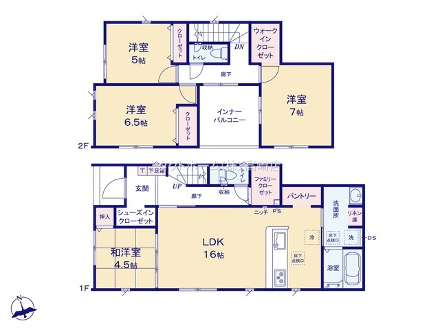 グラファーレ4381高崎市石原町３期４棟の見取り図